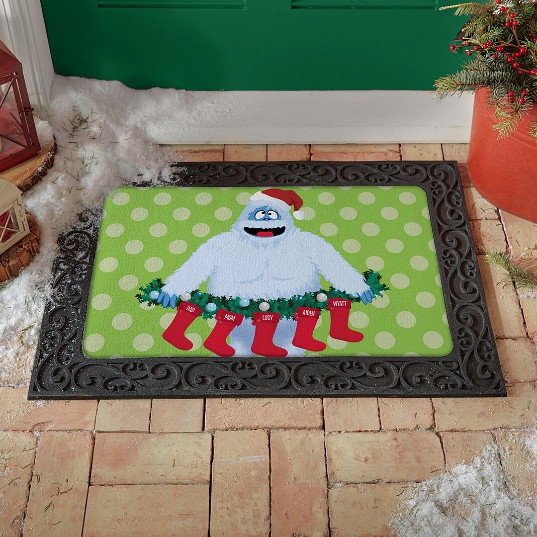 RudolphÂ® Bumbleâ„¢ Family Stockings Doormat (17x27)