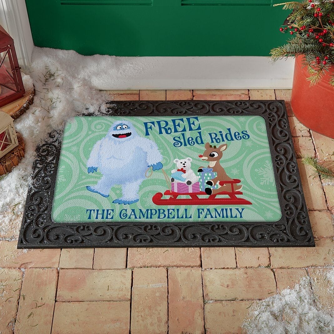 RudolphÂ® Bumbleâ„¢ Sled Ride Doormat (17x27)