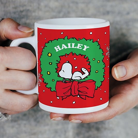 PEANUTSÂ® Snoopyâ„¢ Holiday Wreath Mug