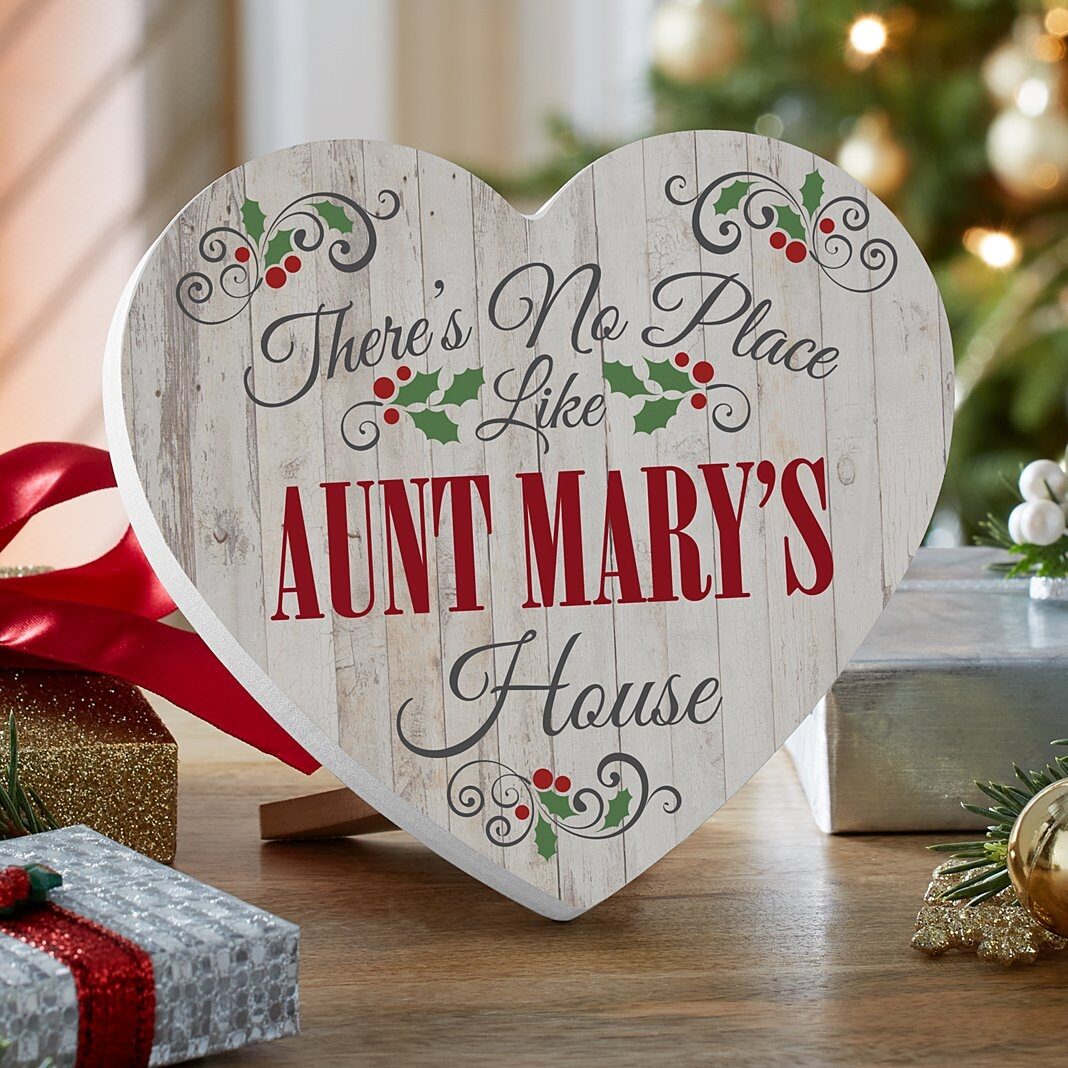 Our Favorite Place Holiday Mini Wood Heart