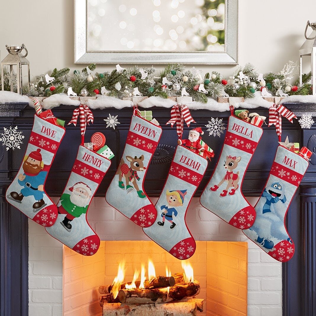 RudolphÂ® Skating Friends Stocking