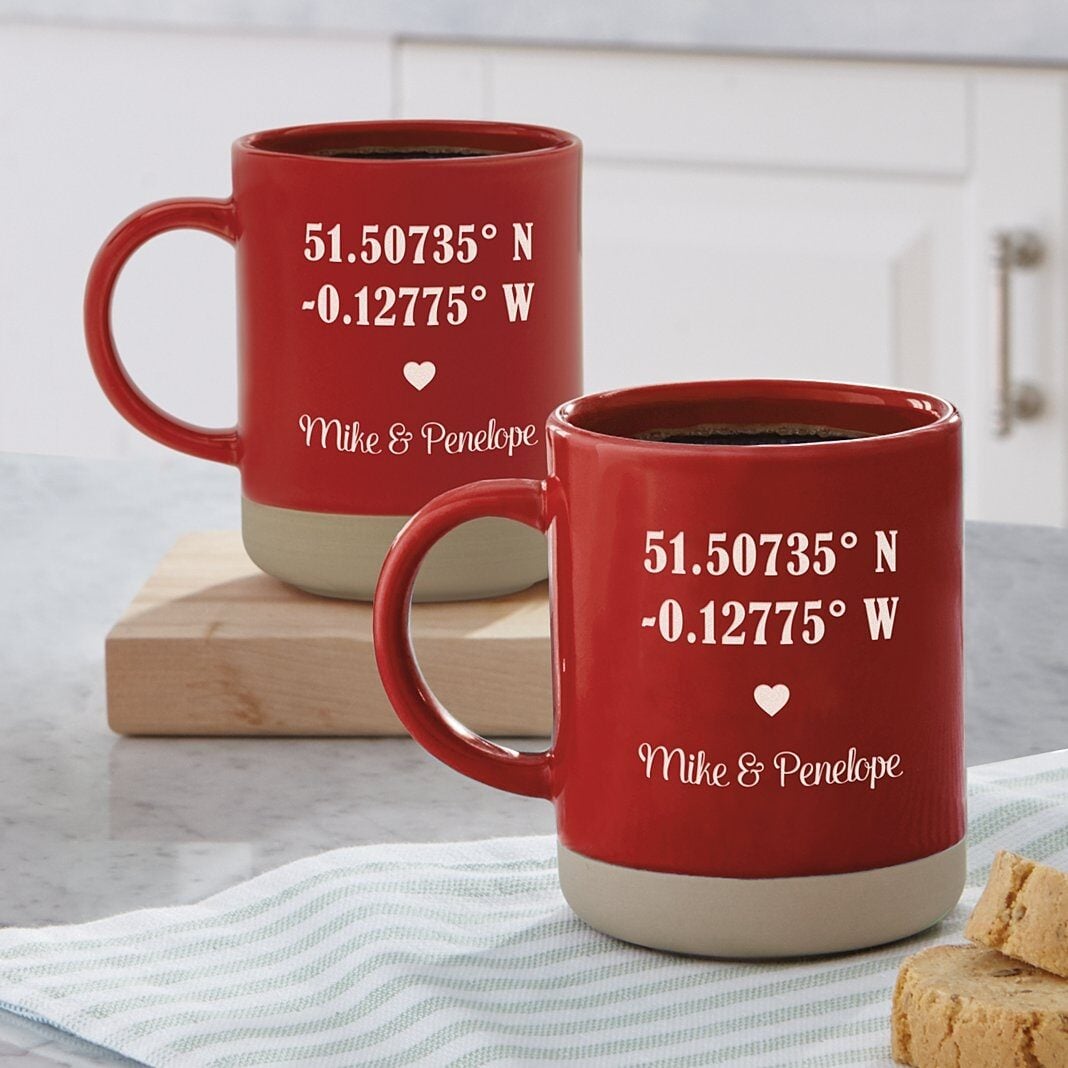 Just The Two Of Us Coordinates Mug Set (Single)