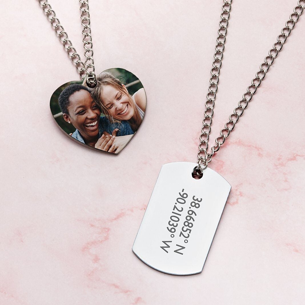 On This Day Photo Coordinates Photo Pendant