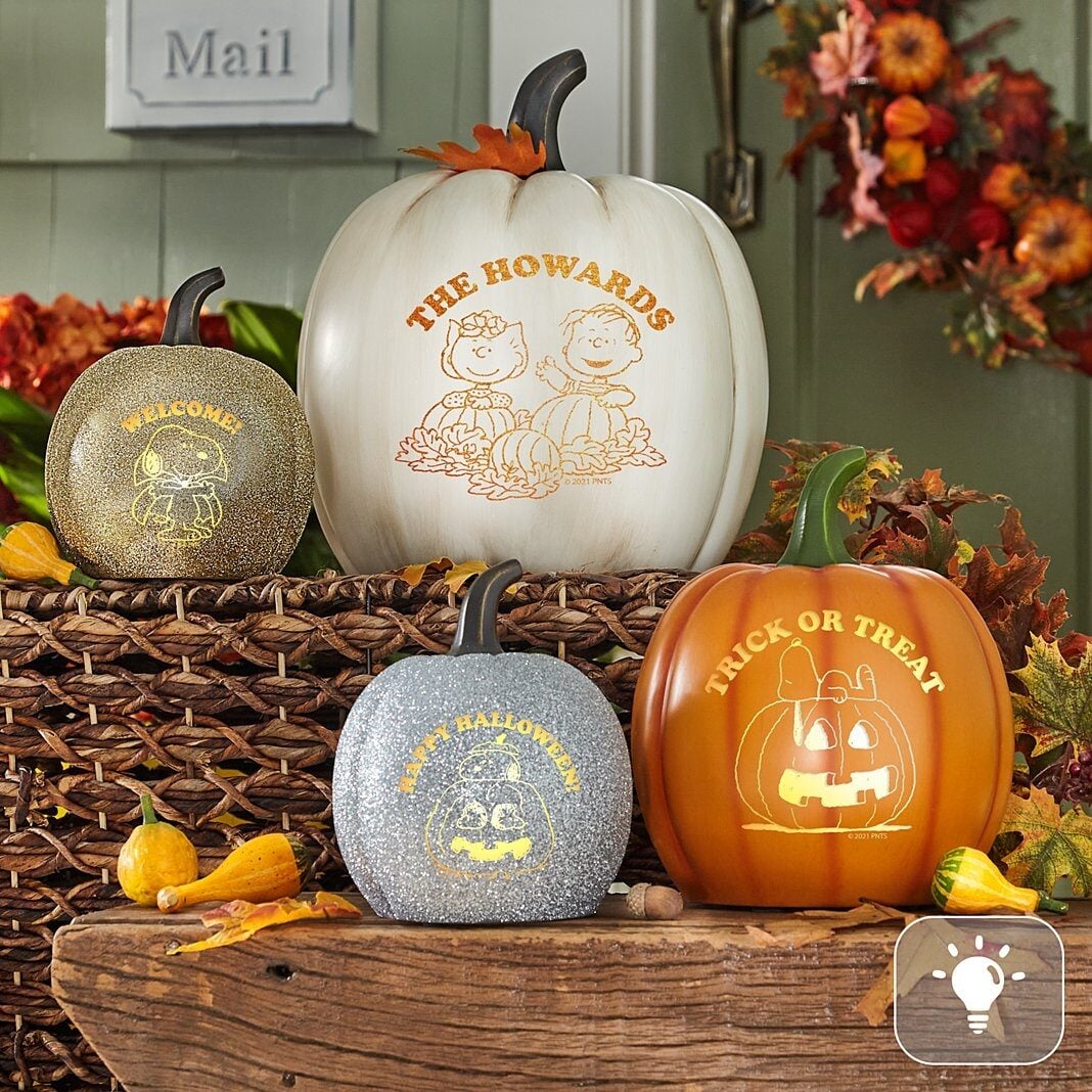 PEANUTS® Spooky And Sweet Light-Up Pumpkins