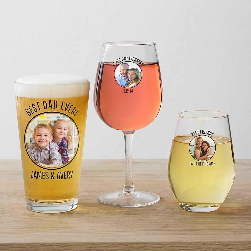 Photo Message Glassware