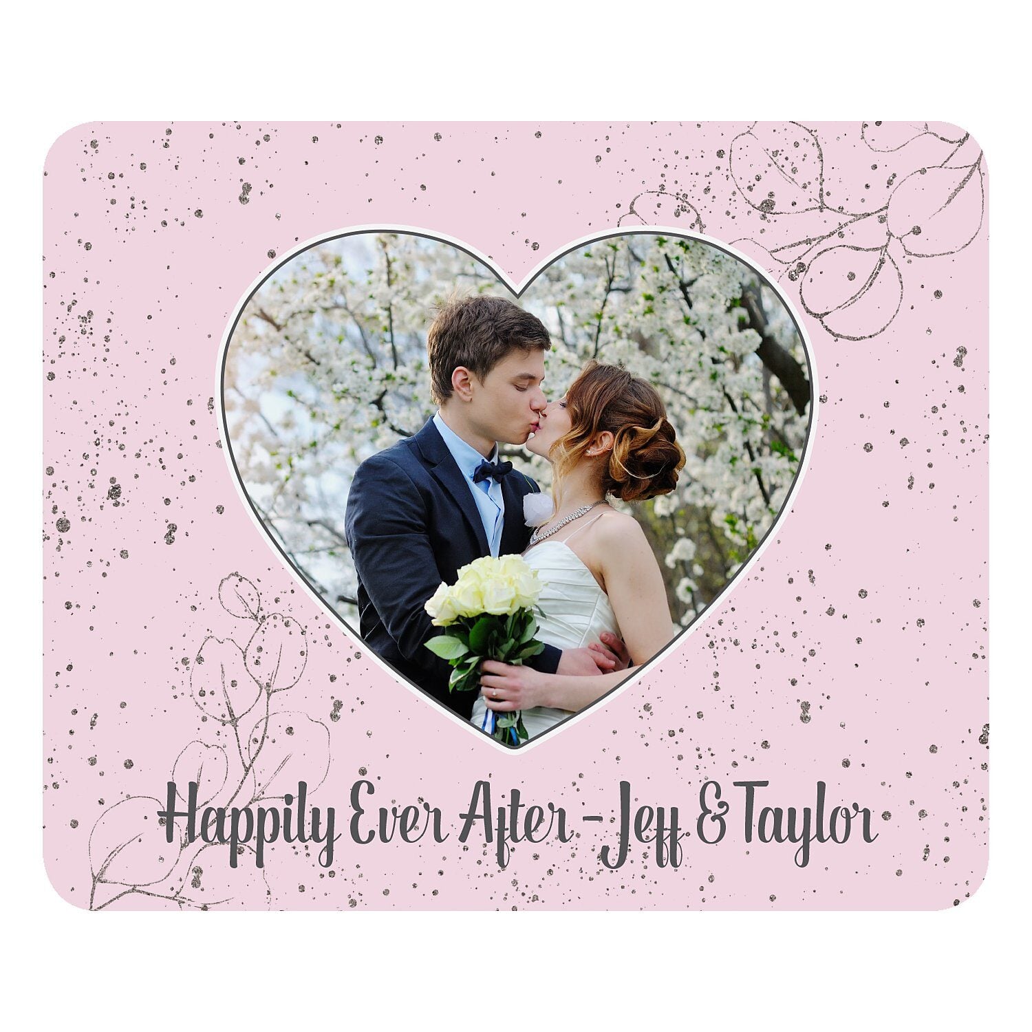 Heart Photo Mouse Pad