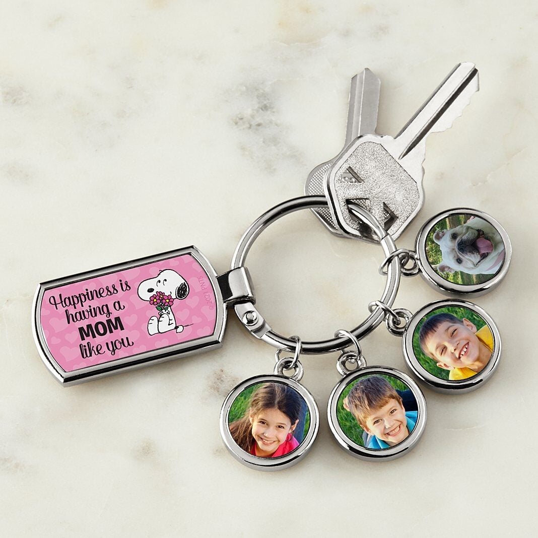 PEANUTS Happiness is... Photo Keychain