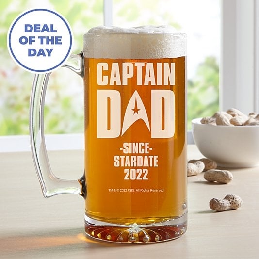 New Star Trekâ„¢ Captain Dad Oversized Beer Mug