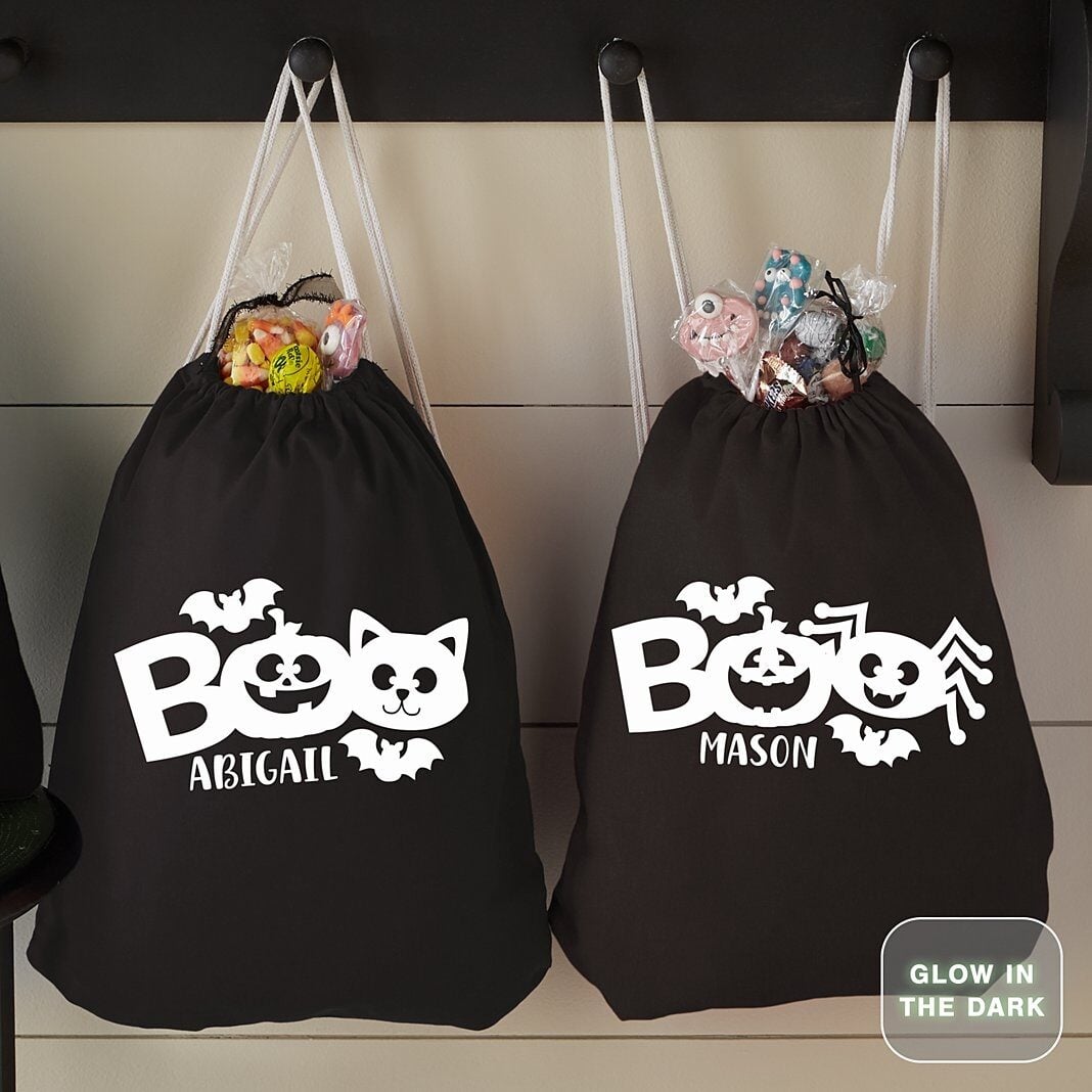 Halloween Friends Glow in the Dark Drawstring Treat Bag