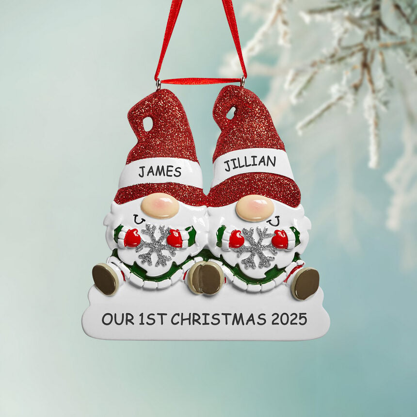 Ho Ho Gnome Family Ornament