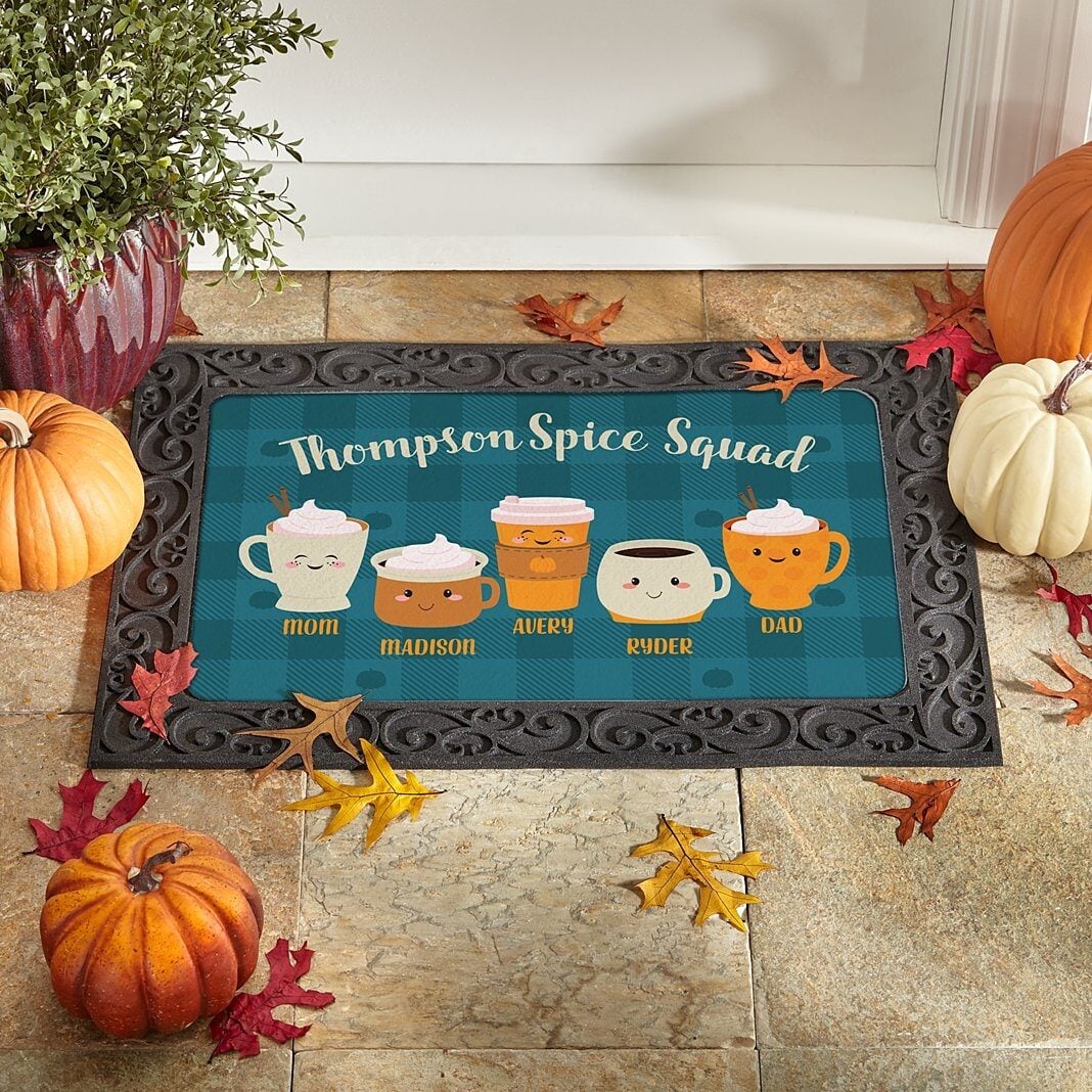 Pumpkin Spice Family Doormat