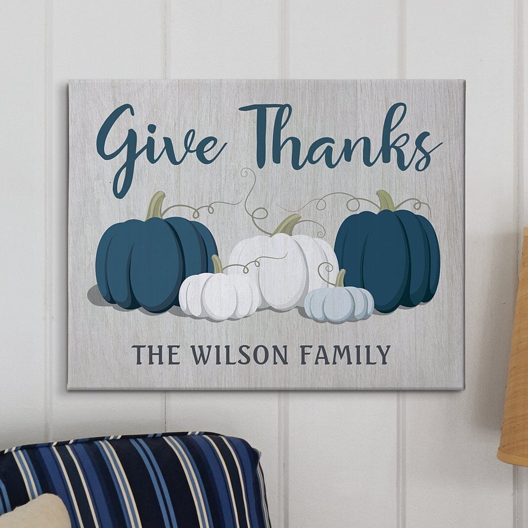 Thankful Pumpkins Canvas