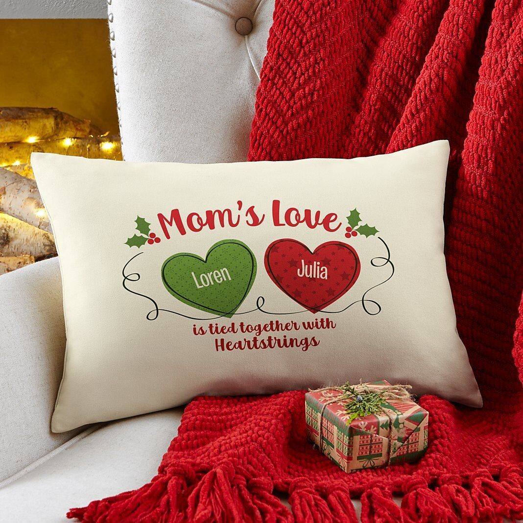 New Holiday Heartstrings Throw Pillow