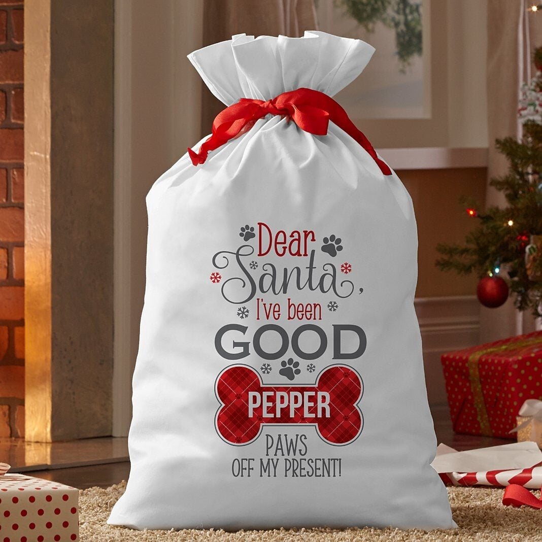 New Santa I've Been Good Pet Oversized Gift Bag