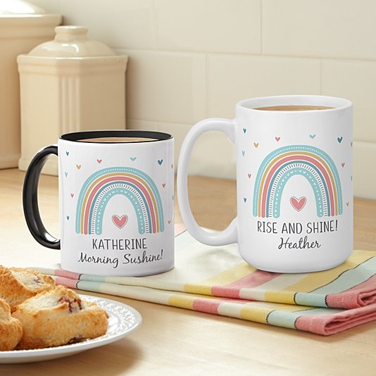 New Morning Sunshine! Rainbow Name Mug (11oz)
