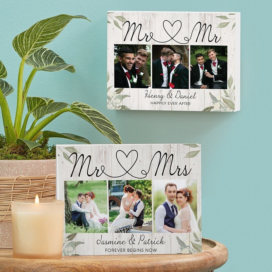 True Love Photo Wood Block (Natural Edge)