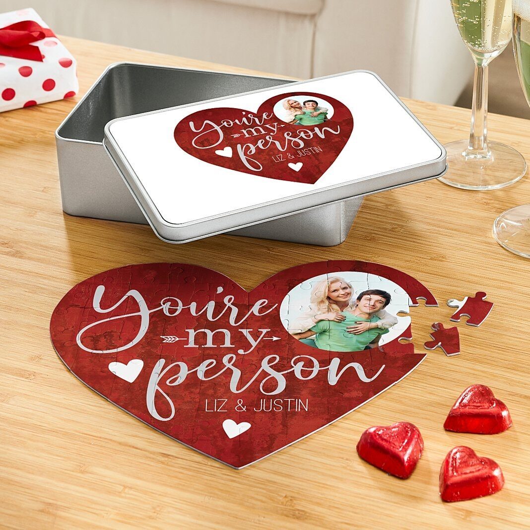 You're My Person Heart Puzzle & Tin