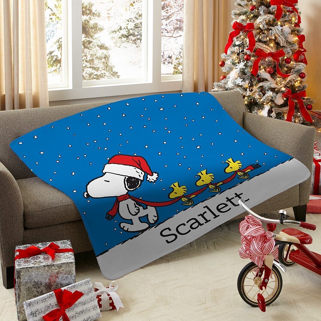 PEANUTS® Snoopy & Woodstock In the Snow Blanket