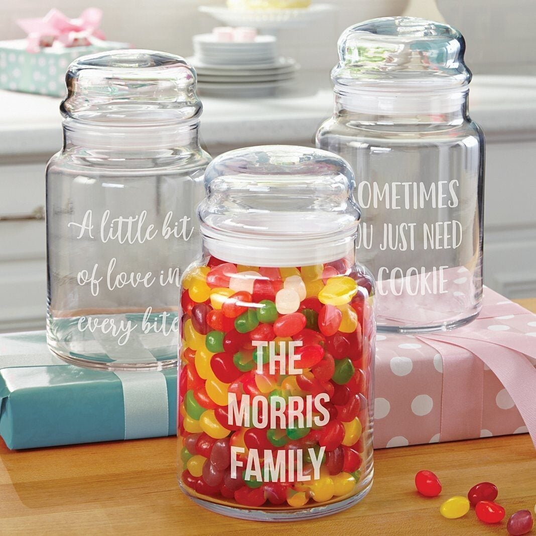 NewAny Message Glass Treat Jar