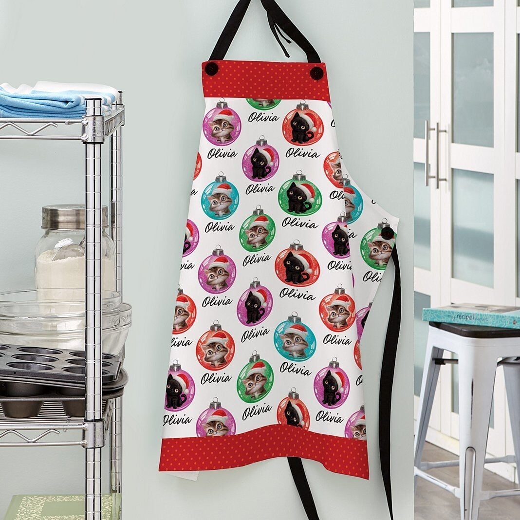 Animal Club International All Over Print Ornament Pattern Apron
