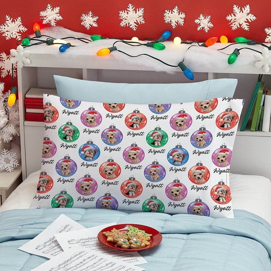 Animal Club International All Over Print Ornament Pattern Pillowcase