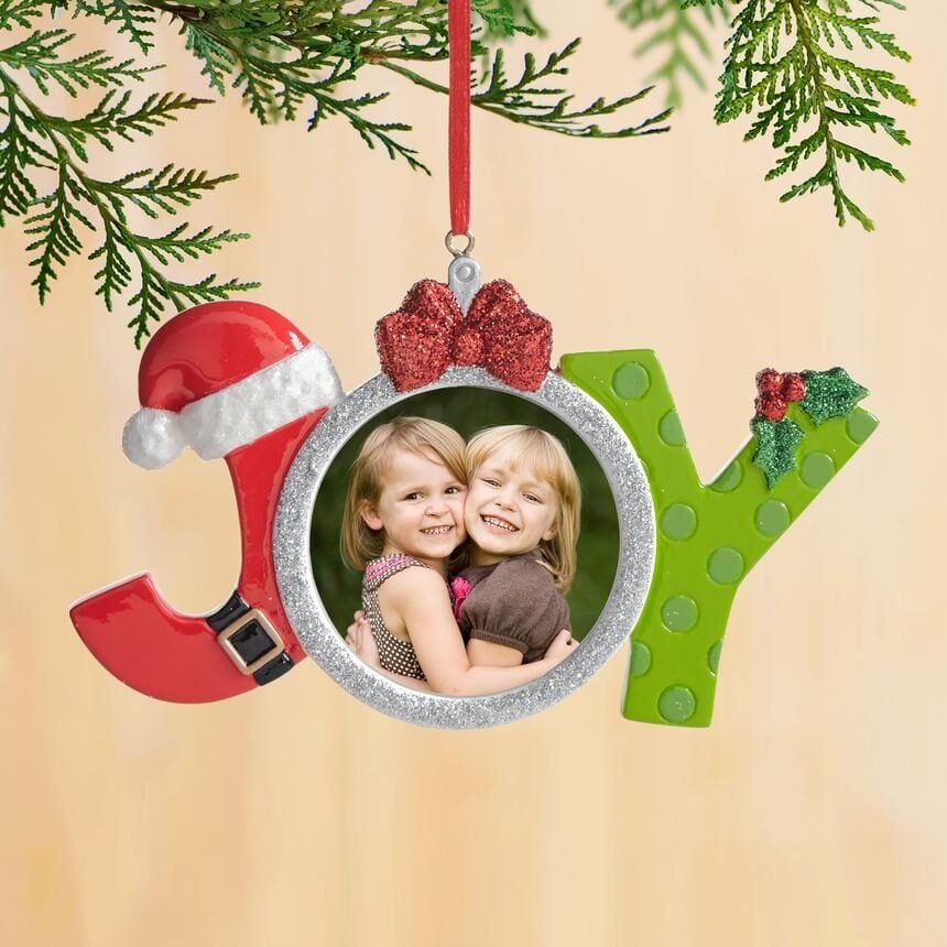 Joy Photo Ornament