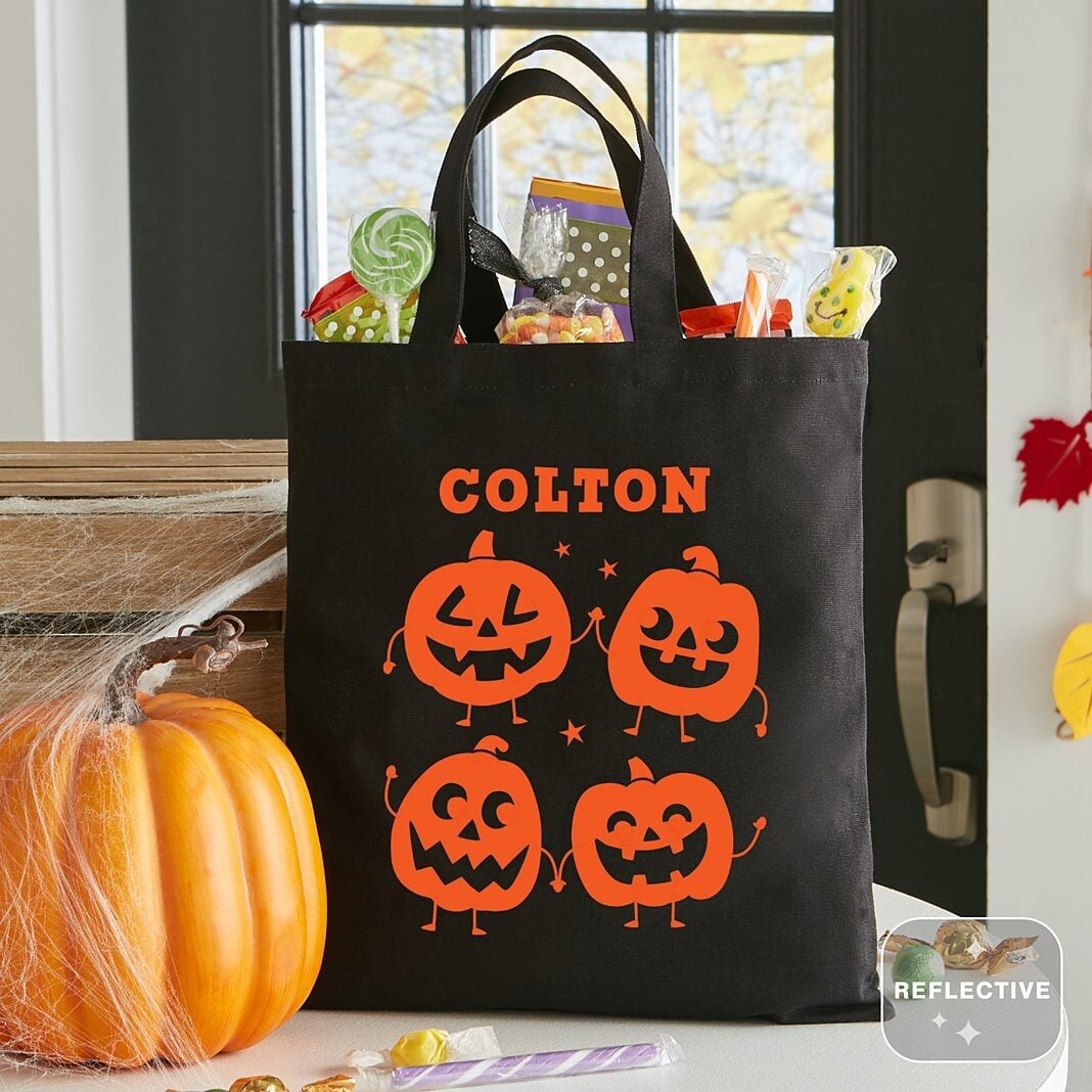 Pumpkin Friends Reflective Treat Bag