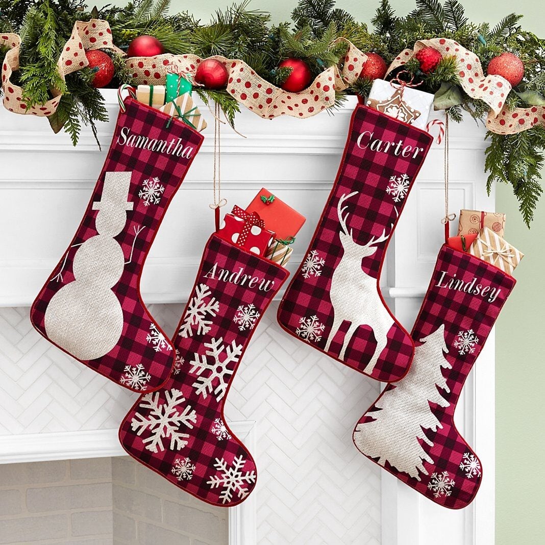 Christmas Plaid Stocking