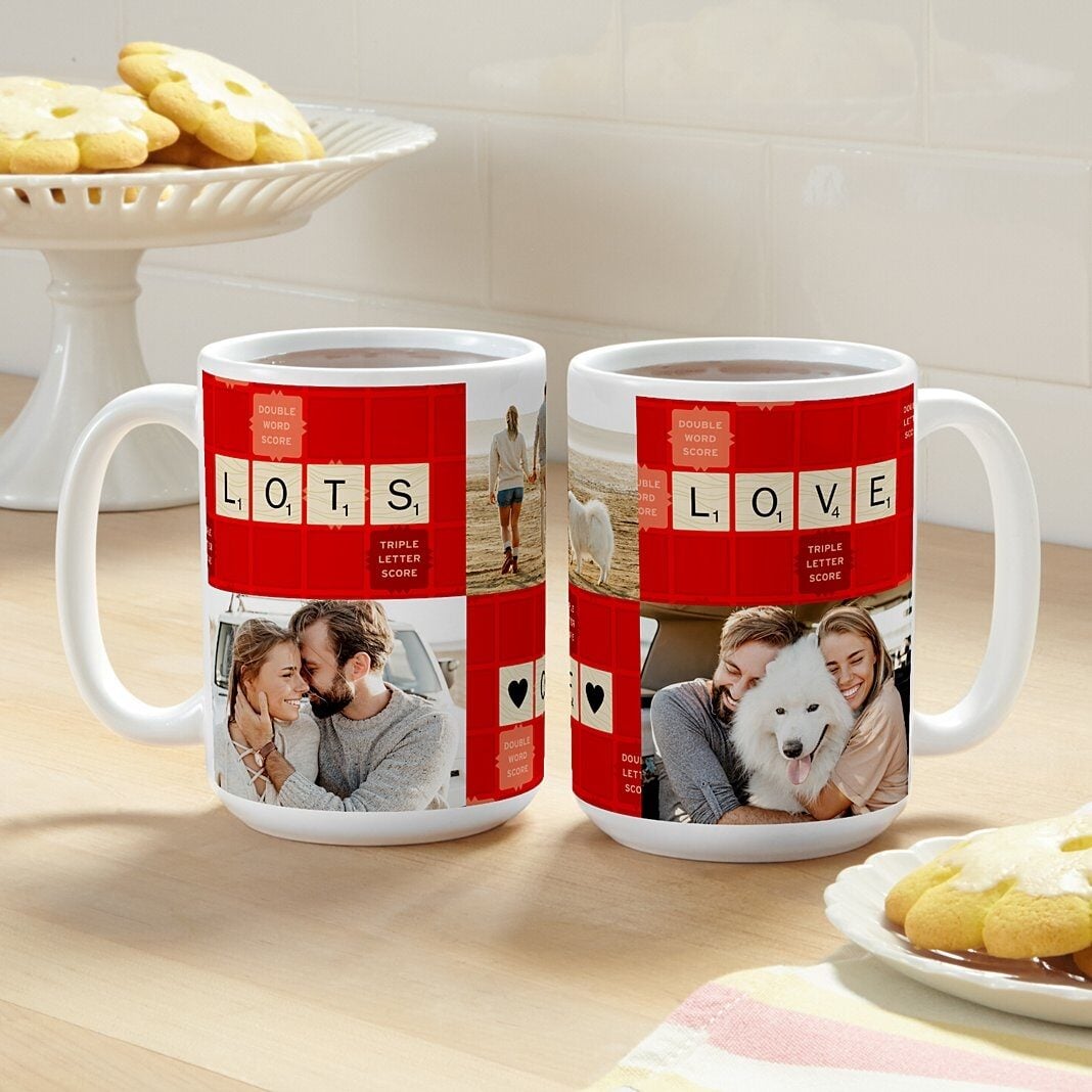 Scrabble® Lots of Love Photo Mug