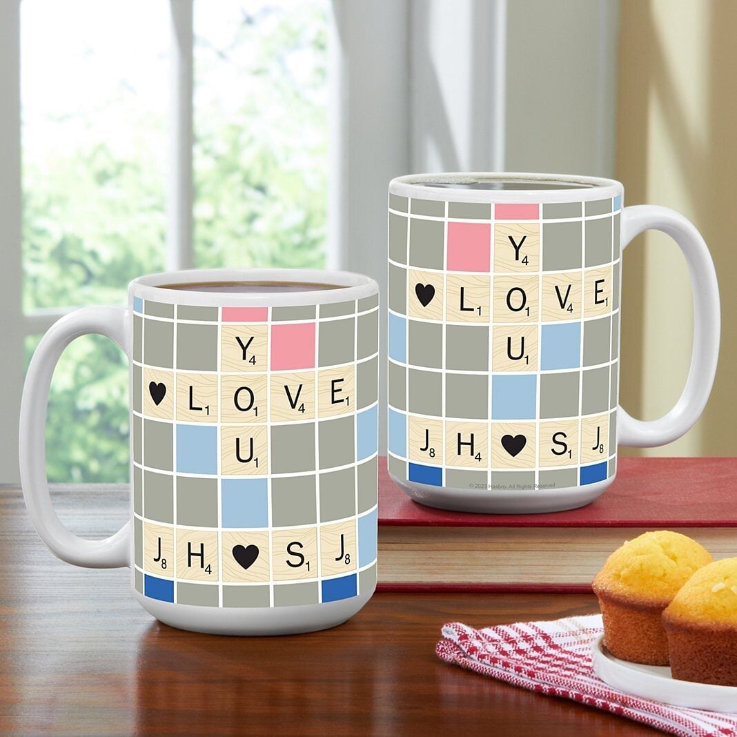 Scrabble® Love You Photo Mug