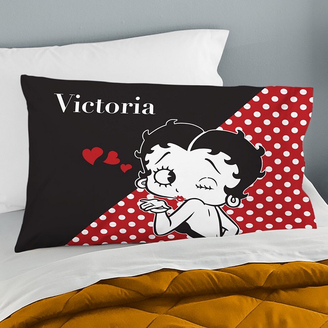 Betty Boop Kisses Pillowcase