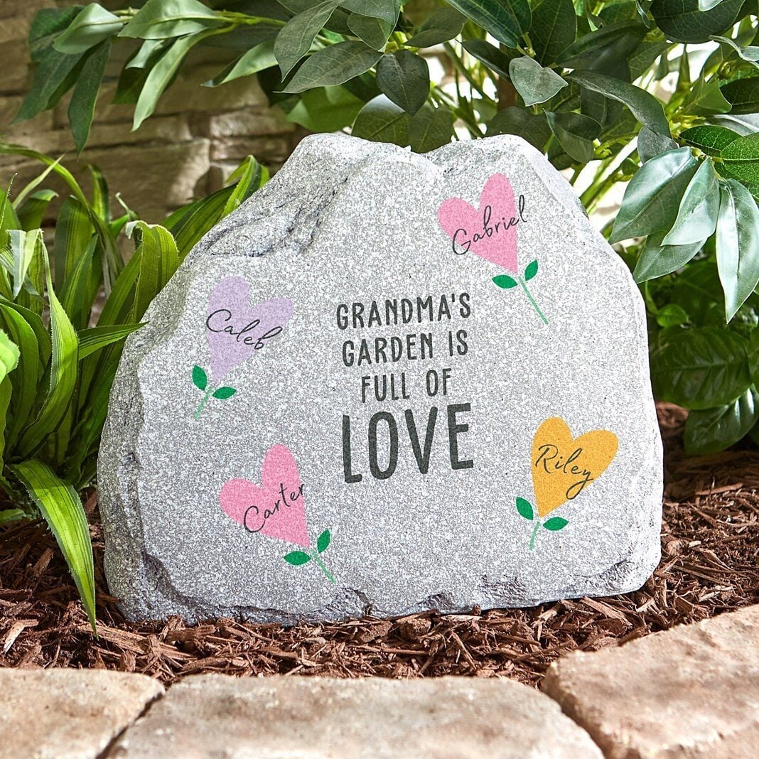 Full of Love Standing Garden Stone