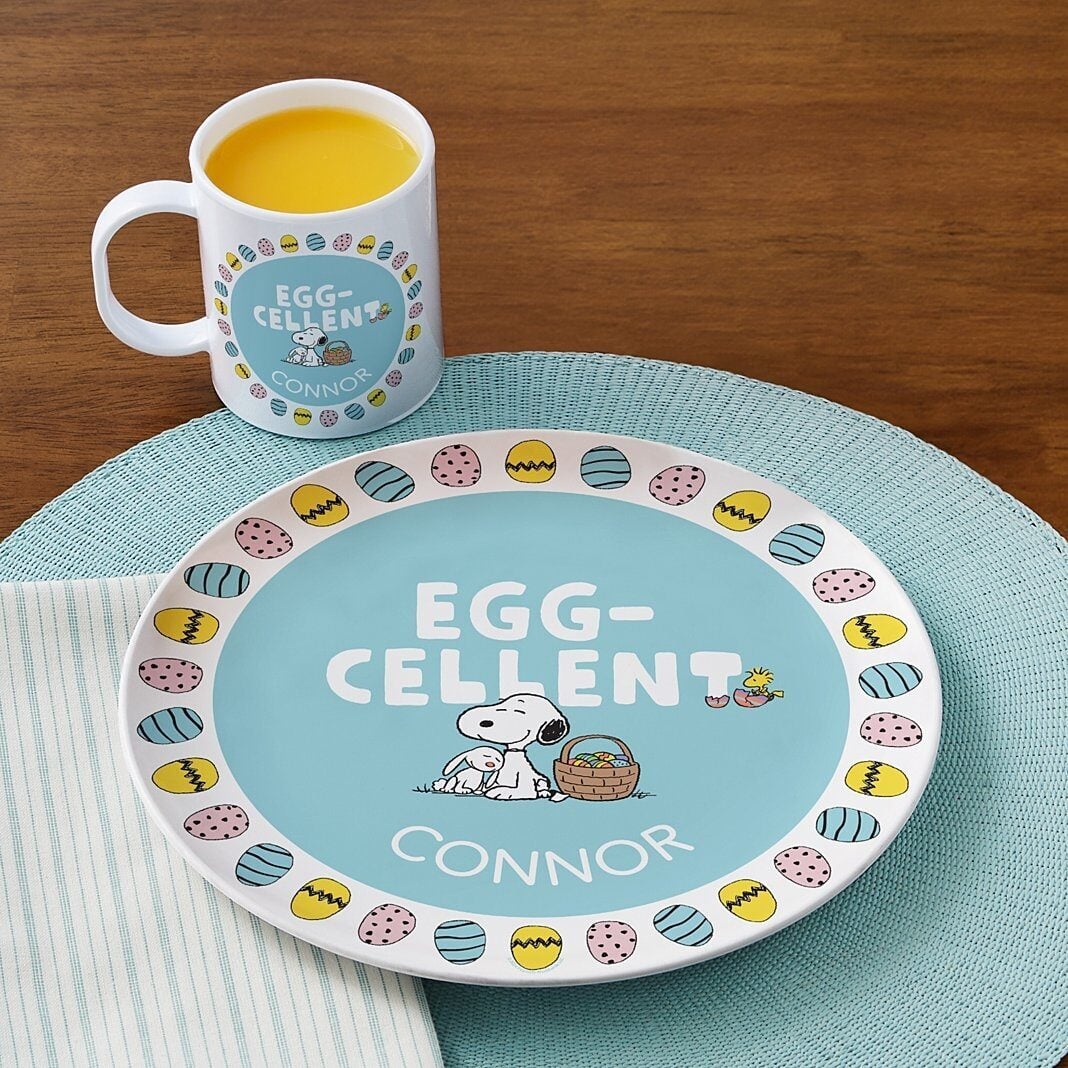 PEANUTS® Egg-Cellent Personalized Tableware