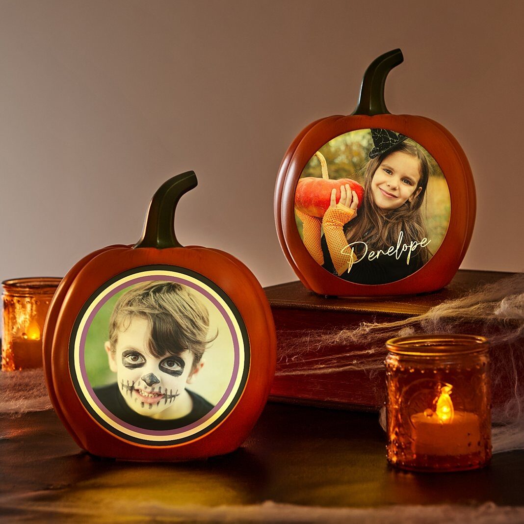 Light-Up Photo Pumpkin Collection