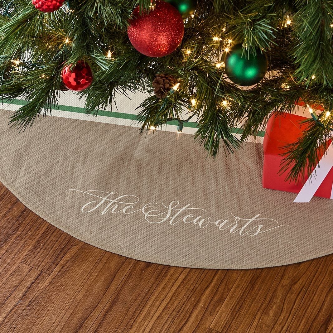 Rustic Christmas Quilted Tree Skirt