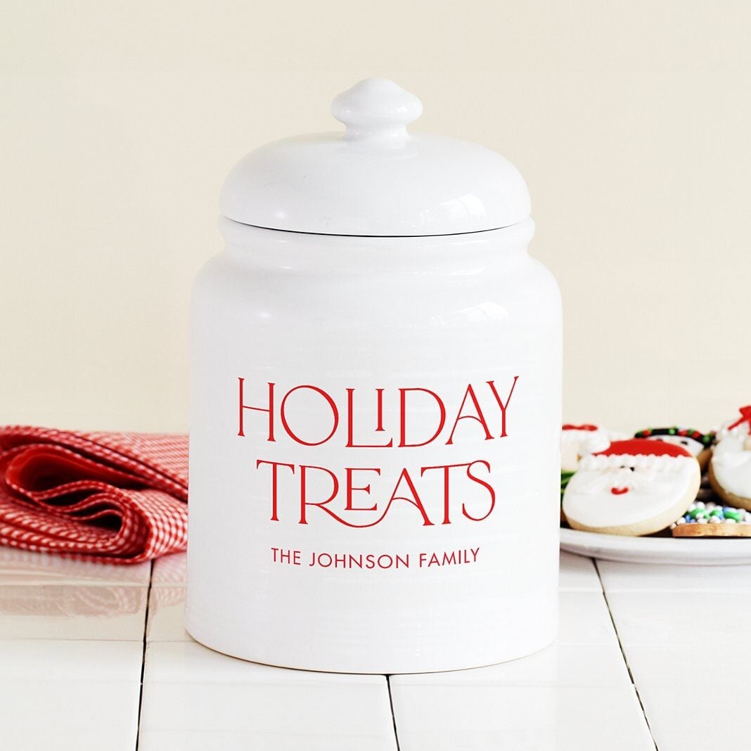 Christmas Treats Treat Jar