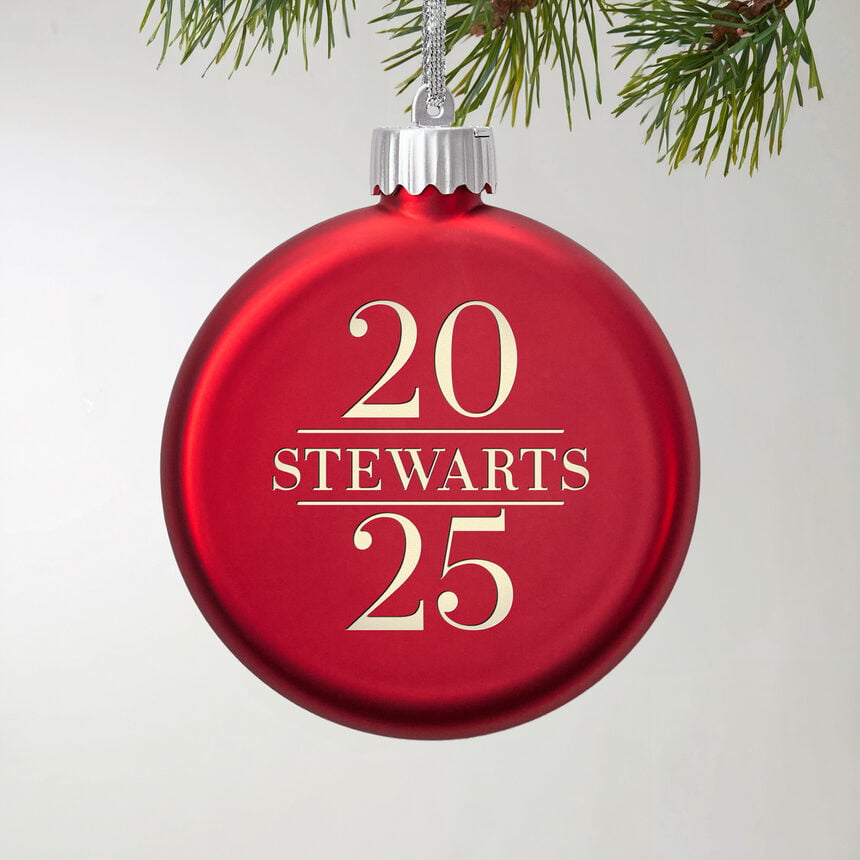 Custom Light-Up Glass Ornament