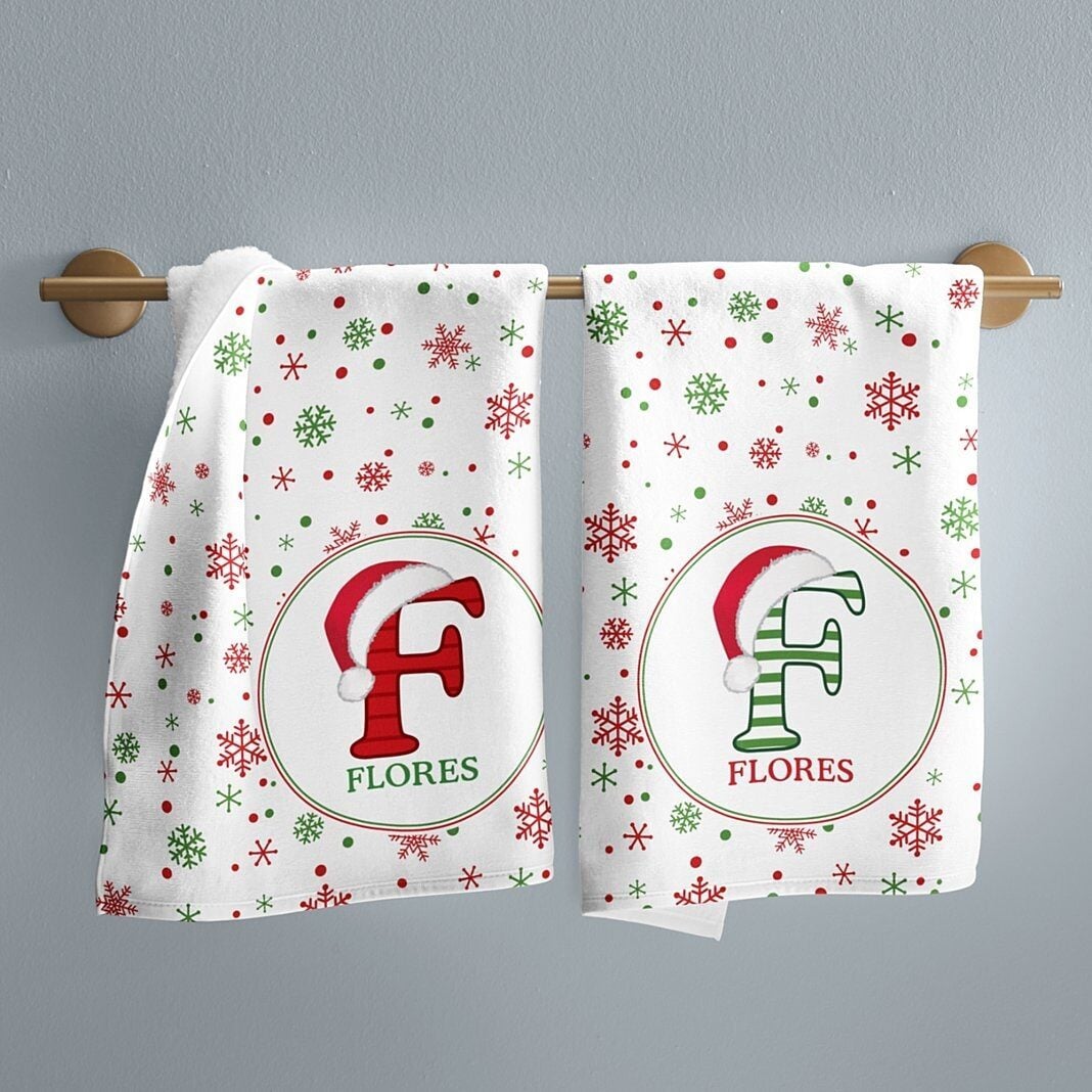 Festive Name Kitchen Towel