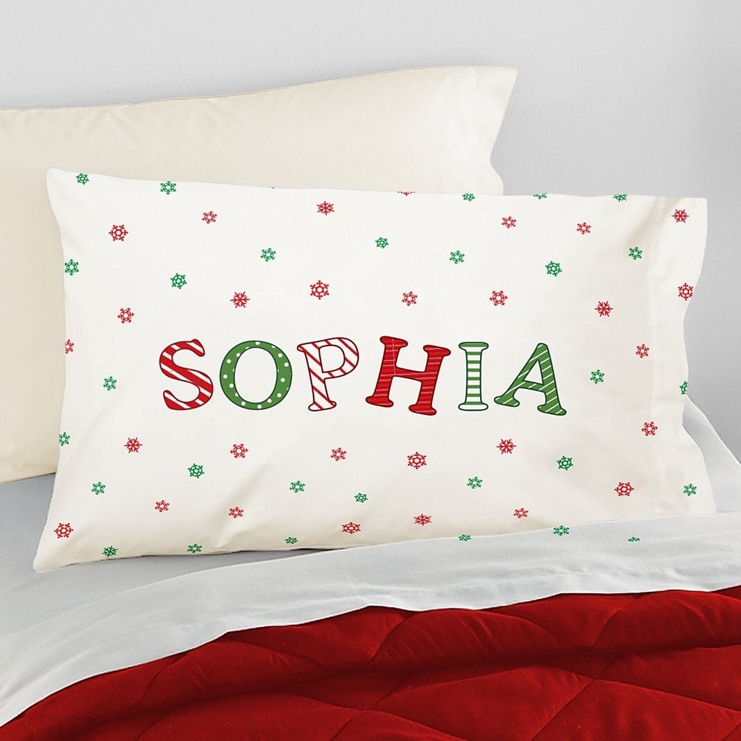 Festive Name Pillowcase