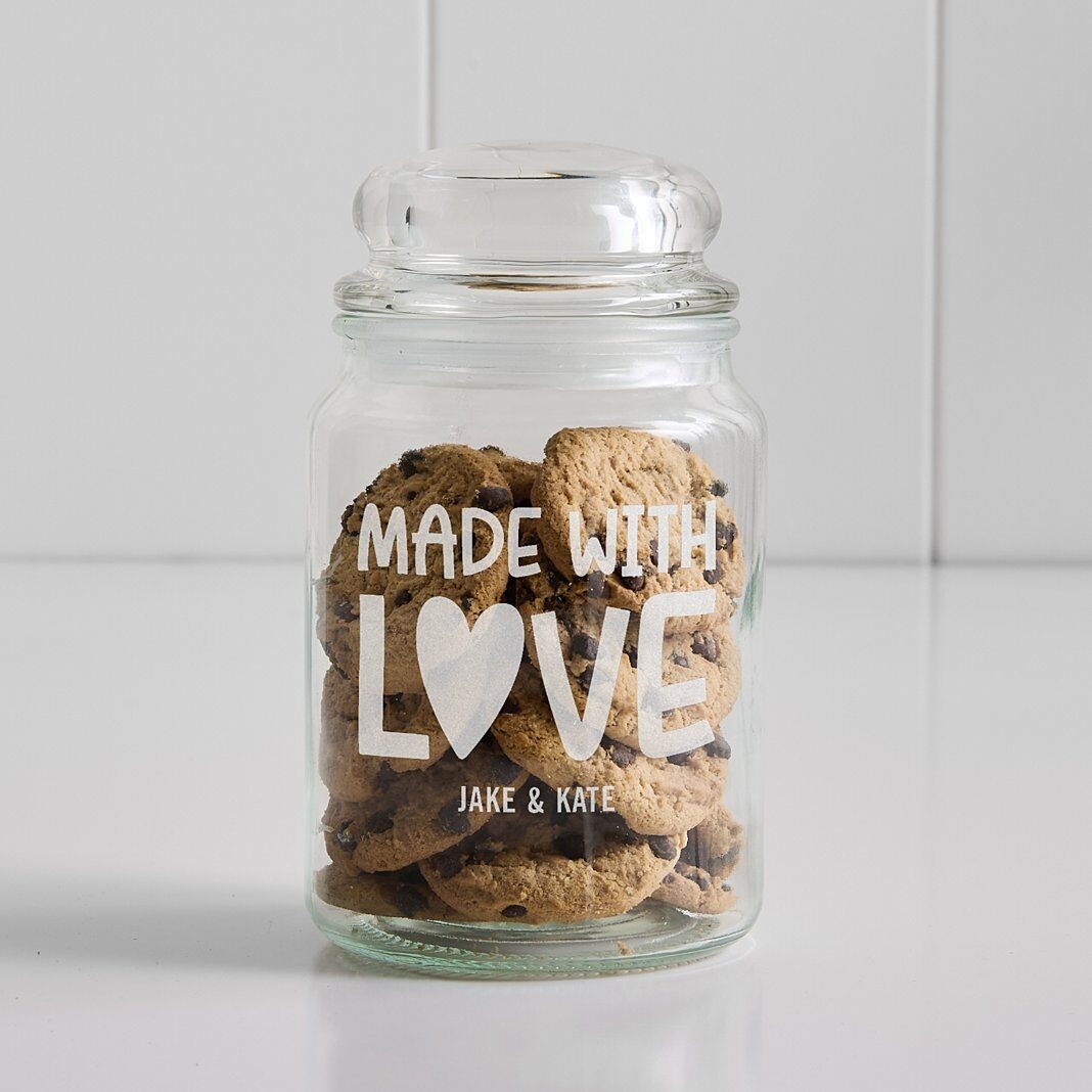 Made with Love Glass Treat Jar