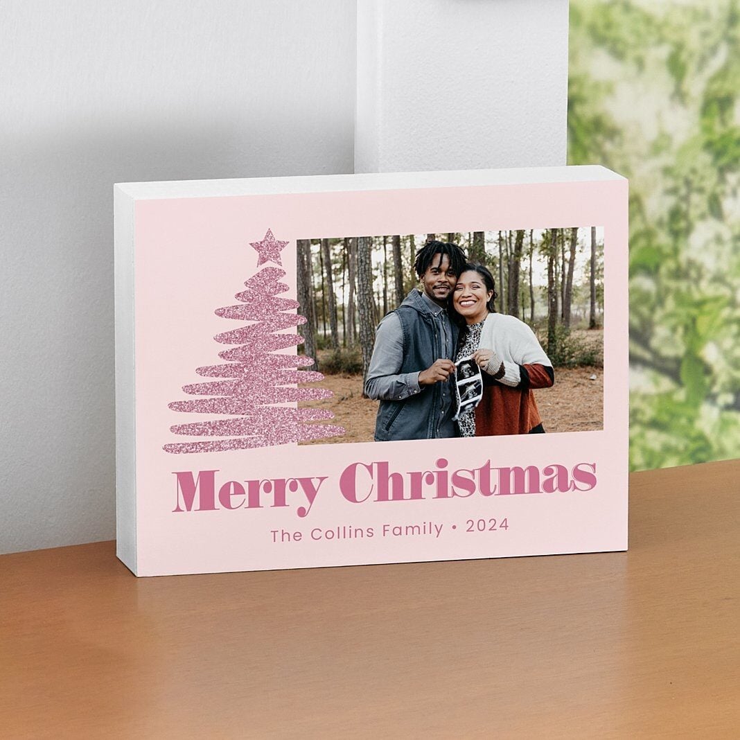 Shimmer Pine Photo Wood Block
