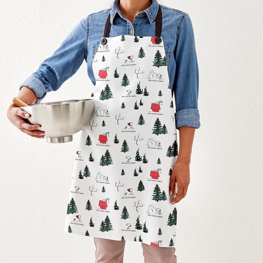 PEANUTS® Winter Snoopy All Over Pattern Apron