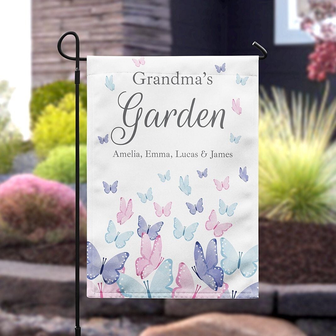 Fluttering Butterflies Garden Flag