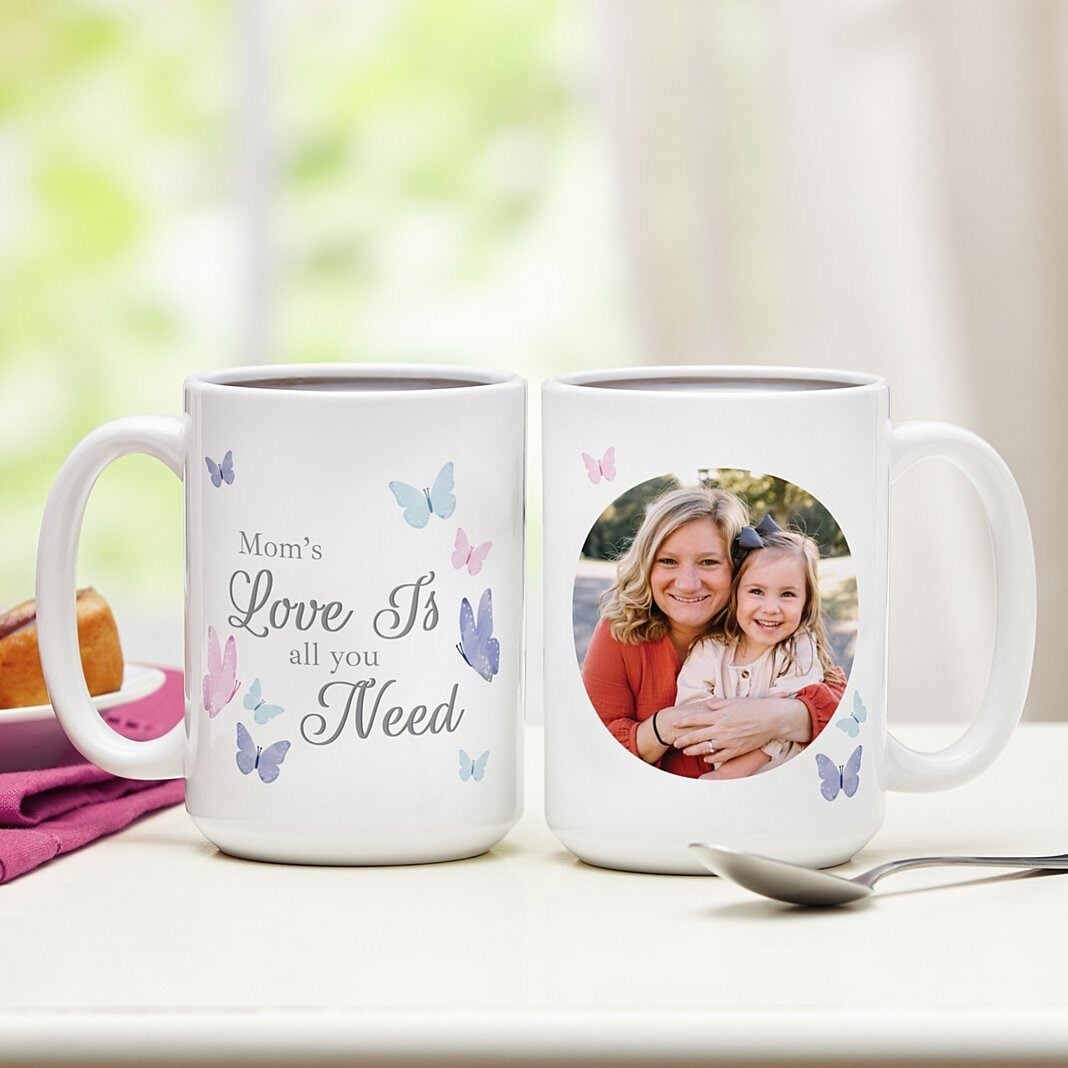 Love Is All You Need Butterfly Photo Mug