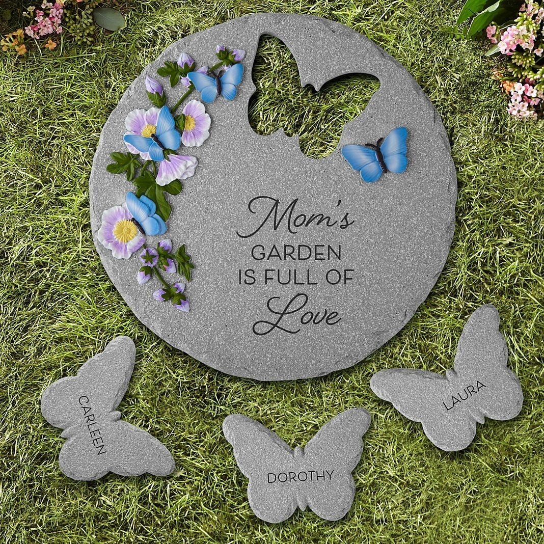 Full of Love Butterfly Garden Stone