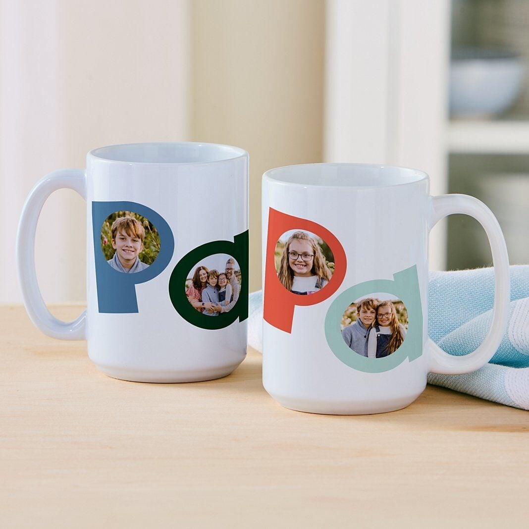 Papa Photo Mug