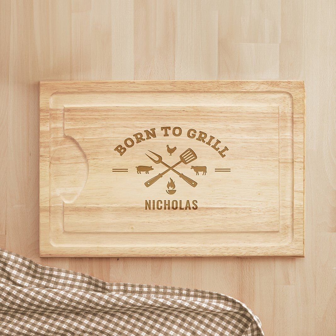 Born To Grill Maple Wood Cutting Board