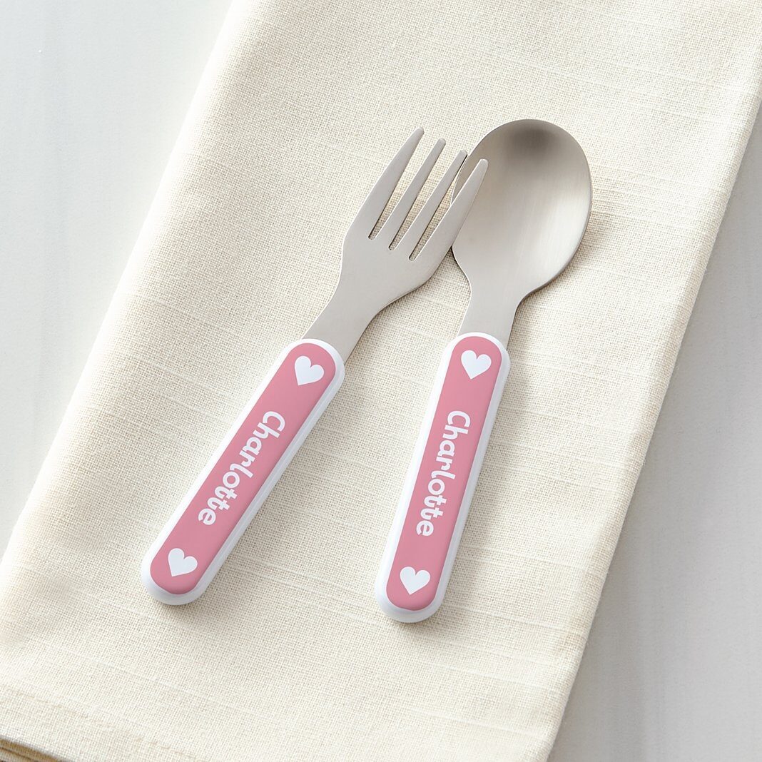 Hearts & Stars Kid's Silverware Set