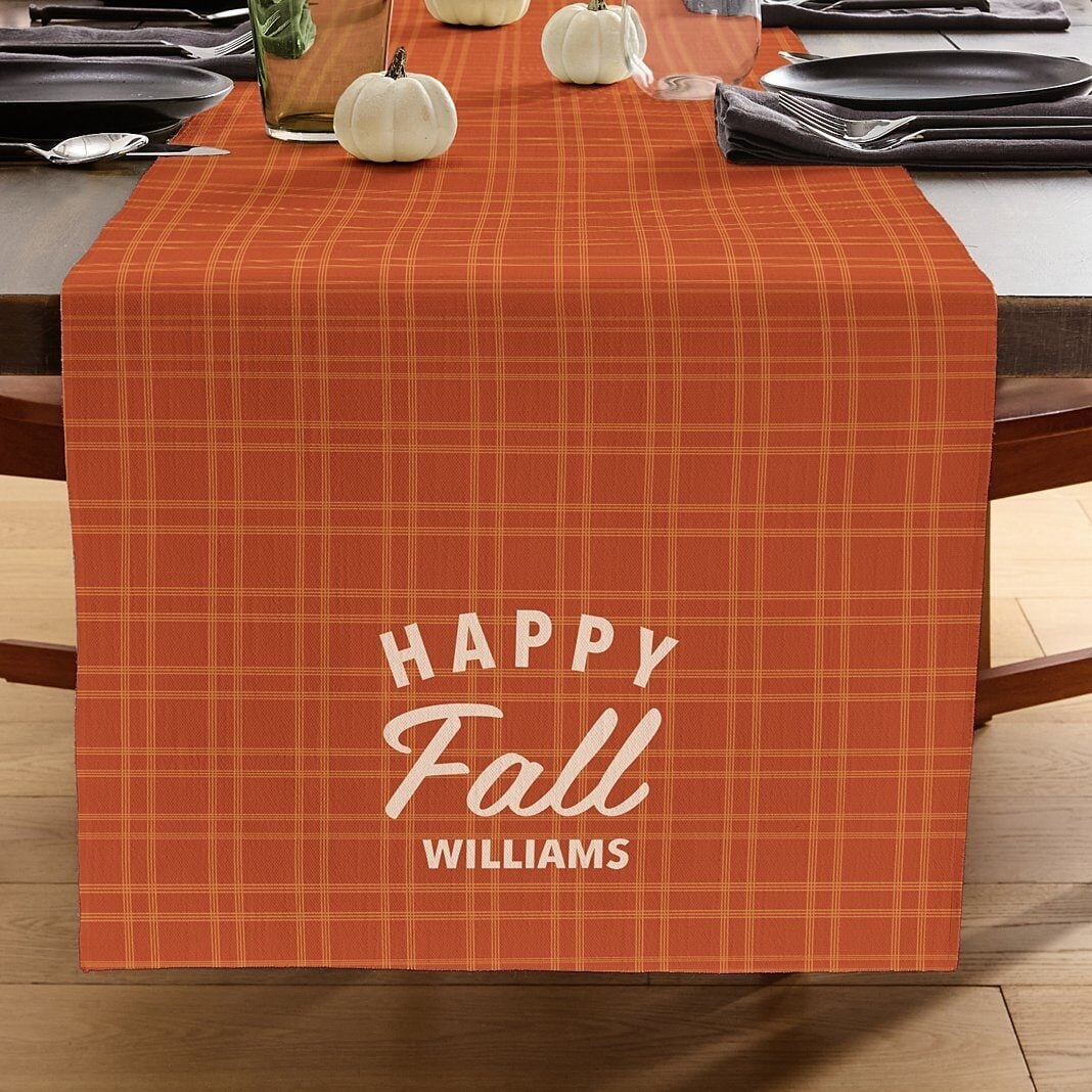 Happy Fall Table Runner