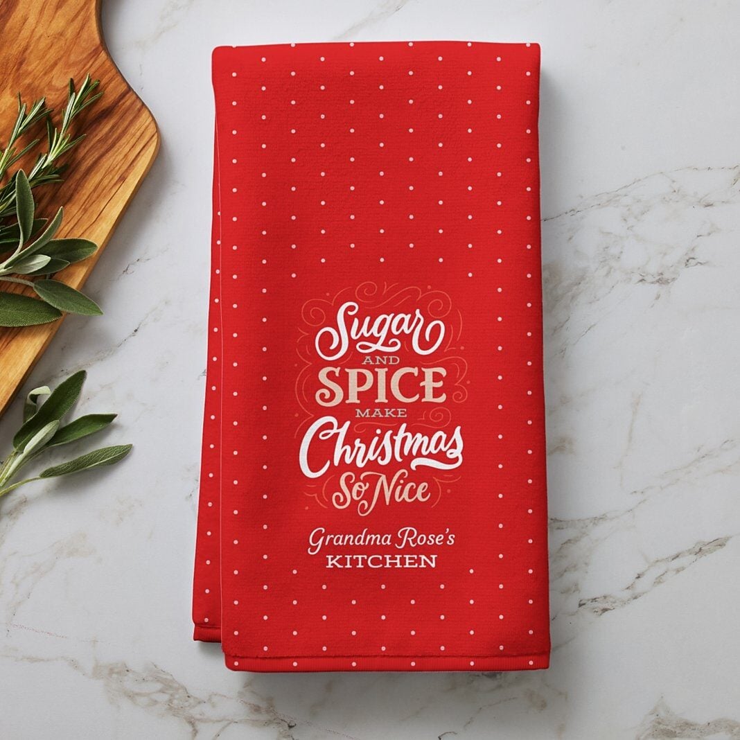 Sugar and Spice Kitchen Towel